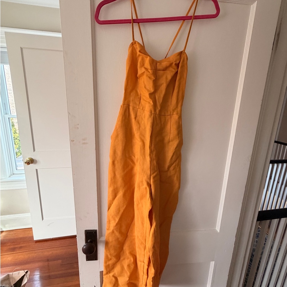 Moon River Mustard Jumpsuit